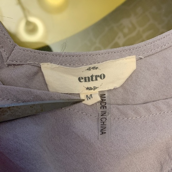 Entro gray button down cami Medium - Picture 5 of 7